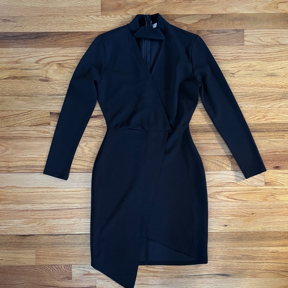 A3 Design Black Long Sleeve Dress Women’s Small Chic